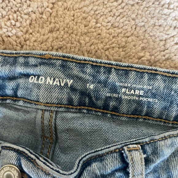 High Rise Side Slit Flare Jeans - Picture 3 of 3